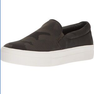 Camo platform slip on shoes by Steve Madden
